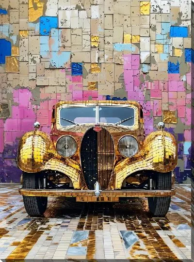 Картина маслом Ретро автомобиль №235