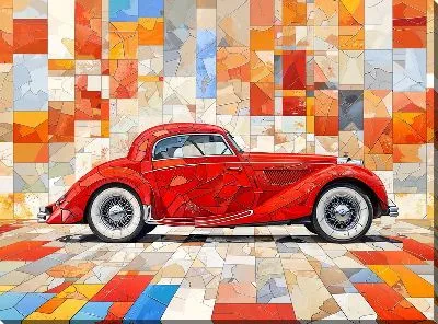Картина маслом Ретро автомобиль №239