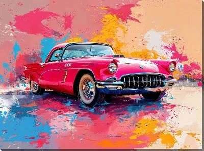 Картина маслом Ретро автомобиль №240