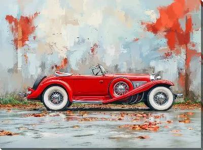 Картина маслом Ретро автомобиль №242