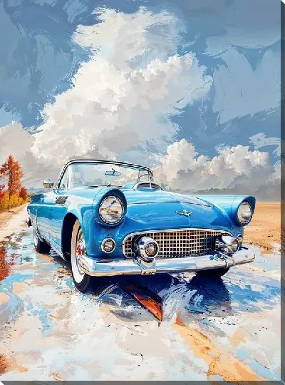 Картина маслом Ретро автомобиль №243
