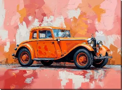 Картина маслом Ретро автомобиль №245