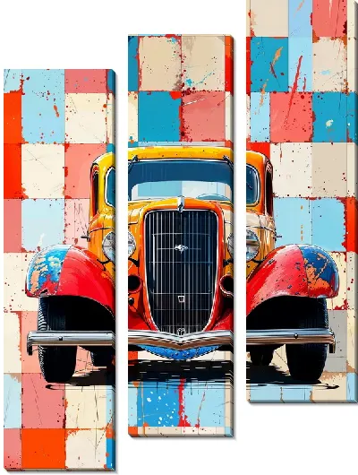 Модульная картина Ретро автомобиль №246