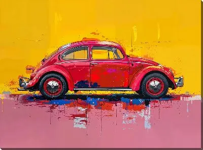 Картина маслом Ретро автомобиль №250