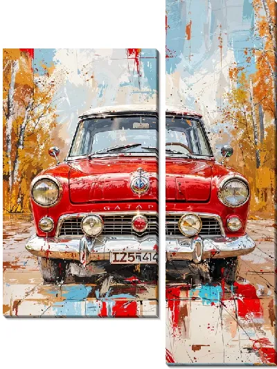 Модульная картина Ретро автомобиль №269