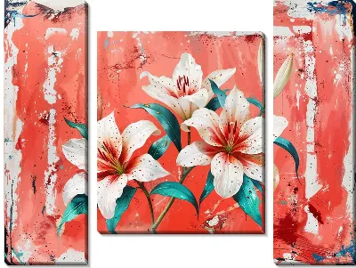 Модульная картина Лилии №705