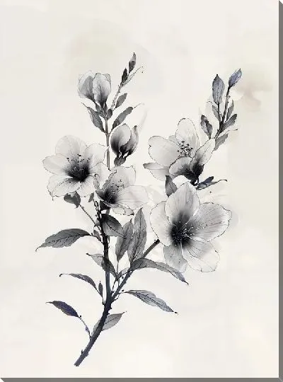 Картина маслом Лилии №707