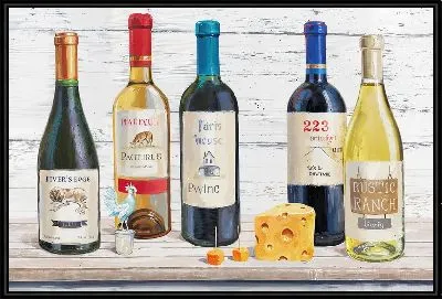 Картина Сыр и вино №6