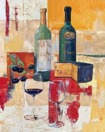 Плакат Сыр и вино №9