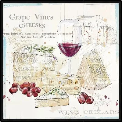 Картина Сыр и вино №12