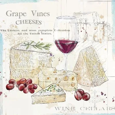 Плакат Сыр и вино №12