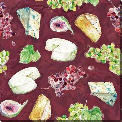 Картина маслом Сыр и виноград №13