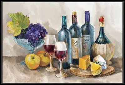 Картина Сыр и вино №14