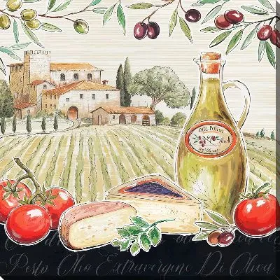 Сыр, оливки и томаты №15