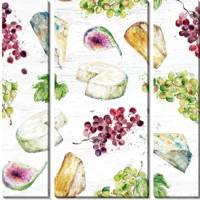 Модульная картина Сыр и виноград №17