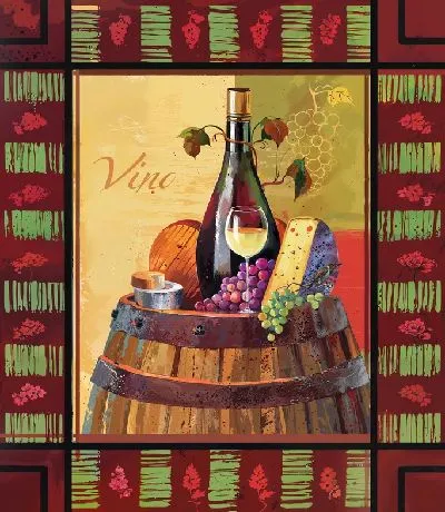 Плакат Сыр и вино №21