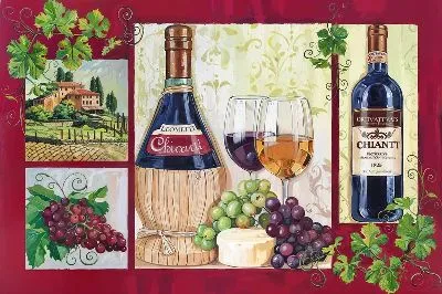 Плакат Сыр и вино №24