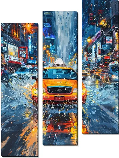 Модульная картина Такси №41