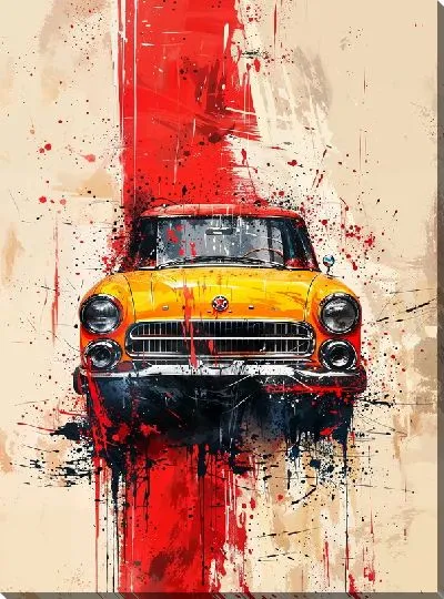 Картина маслом Такси №12