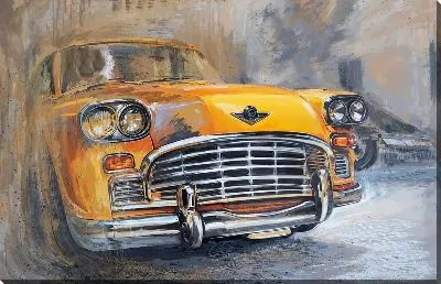 Картина маслом Такси №19