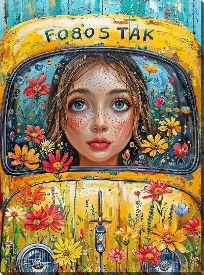 Картина маслом Такси №24