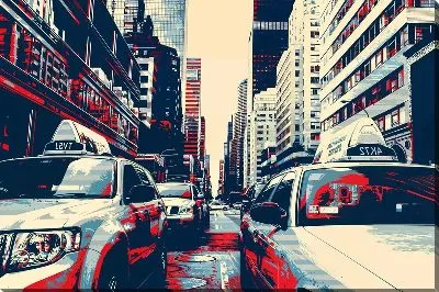 Картина маслом Такси №30