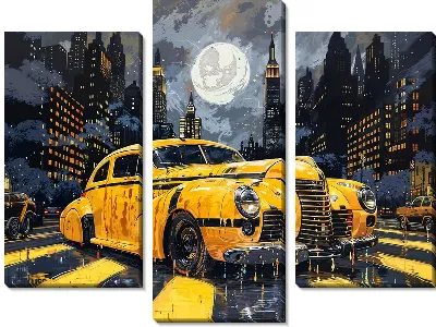 Модульная картина Такси №33
