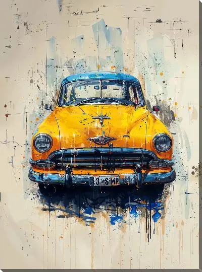 Картина маслом Такси №39