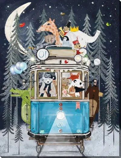 Картина маслом Трамвай №91