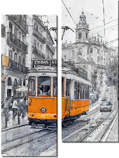 Модульная картина Трамвай №17