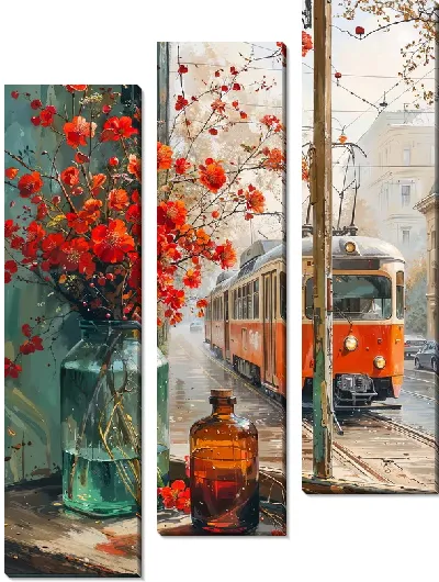 Модульная картина Трамвай №20