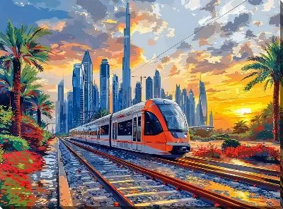 Картина маслом Трамвай №30