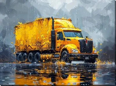 Картина маслом Грузовик №1