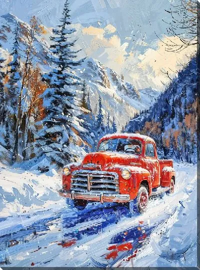 Картина маслом Грузовик №51