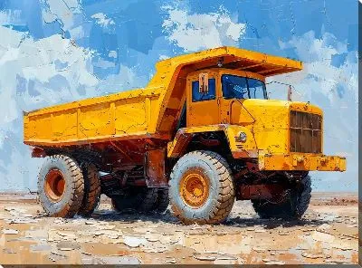 Картина маслом Самосвал №10