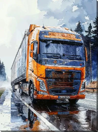 Картина маслом Грузовик №131