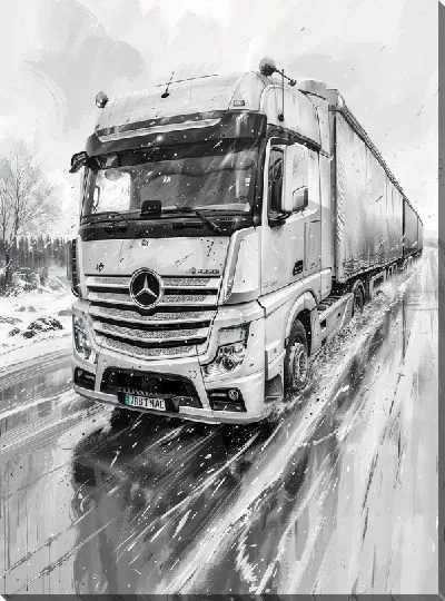 Картина маслом Грузовик №141