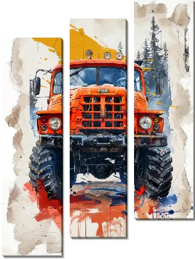 Модульная картина Грузовик №151