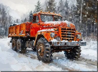 Картина маслом Грузовик №171