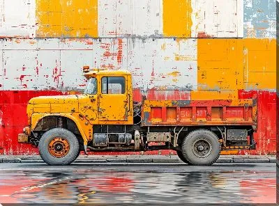 Картина маслом Грузовик №191