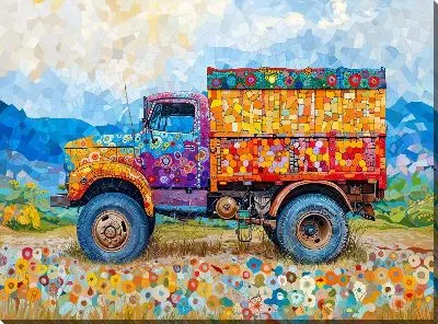 Картина маслом Грузовик №241