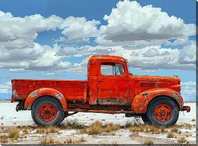 Картина маслом Грузовик №281