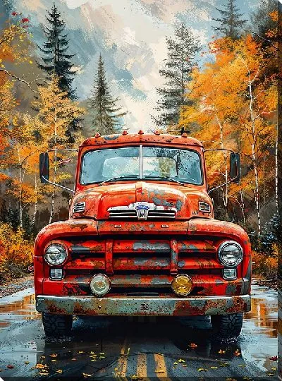Картина маслом Грузовик №311