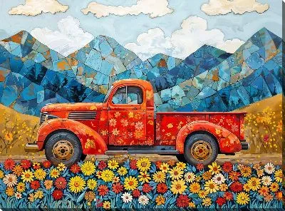 Картина маслом Грузовик №33