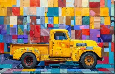 Картина маслом Грузовик №39