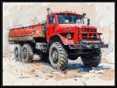 Картина Грузовик №411