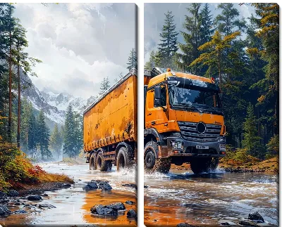 Модульная картина Грузовик №45