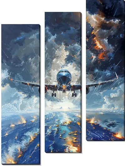 Модульная картина Самолёт №1