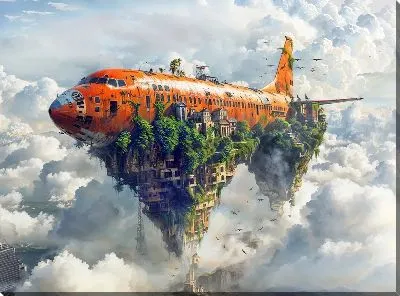 Картина маслом Самолёт №311