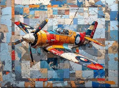 Картина маслом Самолёт №411